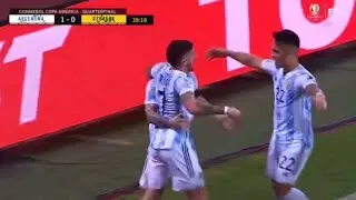 Rodrigo de Paul Argentina goal vs ecuador  Copa America Quarter Finals 2021