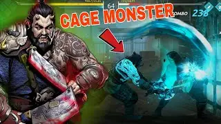 The Cage Monster Intense Fight With The General 🗿💀 | Shadow Fight 4 Arena 