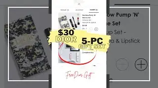 Dior $30 5-piece Beauty Gift set + 🎁 packaging and Free Shipping 😱🤩