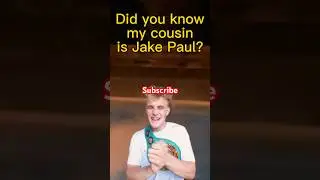 It&rsquo;s a SECRET but Jake Paul is my cousin #shorts #jakepaul