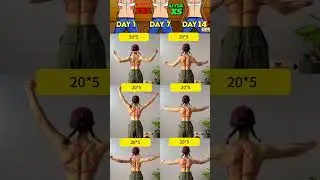 🔥 14-Day Back Slimming Challenge | Lose Bra Bulge & Fix Rounded Shoulders at Home! #fitness #workout