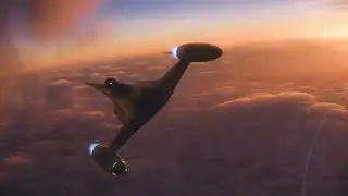 N1 Starfighter Sunset Flight | Star Wars Inspired Cinematic (Blender & Unreal Engine)