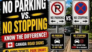 No Stopping Sign vs. No Parking Sign