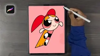 PowerPuff Girls drawing tutorial - iPad procreate