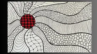 Easy Zentangle Art: Relax, Doodle, and Create! 🎨✨