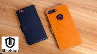 Premium Leather Case for iPhone X, 8 & 8 Plus II Shieldon Genuin Leather case