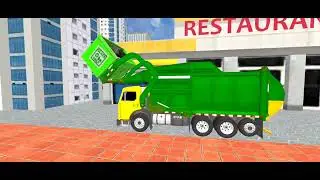 Garbage Trash Truck Realistic Simulator 3D - City Road Garbage Dumper Truck Games - Android GamePlay