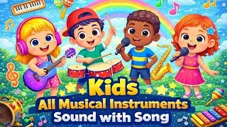 Kids All musical instruments sound with song #kids #abcd #music #kidsvideo #game #kids game