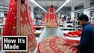 How Bridal Lehenga Is Made | Wedding Dress Manufacturing Process | how it&rsquo;s made 