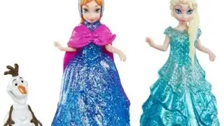 Disney Frozen Queen Elsa and Princess Anna Play Doh Sparkle Magiclip Glitter Glider