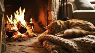 [White Noise] 1 Hour of Relaxing Fireplace Sounds &ndash; Feel Warmth and Love