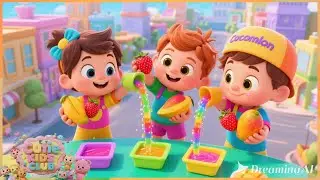 🎨🍦 Build & Decorate a Popsicle Shop! | Fun Kids City Song 🏙️🎶