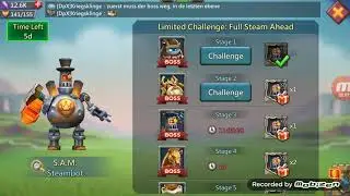 Lords Mobile 7 day challenge steambot stage 1
