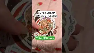 Affordable anime stickers! #temu #temufinds