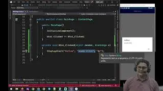 c# mobile app part 9   button and click event