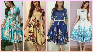 Very Unique Floral Printed Frocks Designs Images 2020 ##Fashion Range