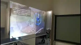3D Rear Projector Glass Window Transparent Projection Film
