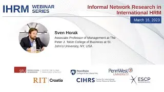 IHRM Webinar Series #23 - Informal Network Research in International HRM