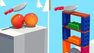 Slice It All Gameplay! Very Satisfying and Relaxing ASMR Slicing Video NEW UPDAT