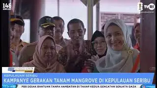 Kampanye Tanam 1000 Mangrove di Pesisir Pulau Untung Jawa, Kepulauan Seribu