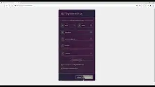 Register Form Client Side Validation, Clean UI, Cross Browser Compatibility Responsive Design 1 min