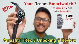 Your Dream Smartwatch.. !? 🤯Amazfit T-Rex 3 Military Grade Rugged Smartwatch Review🔥