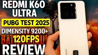 Redmi K60 Ultra Pubg Test 2025 ll 120Fps ll Dimensity 9200+ ll Lag ll Heat ll Battery ll Review 