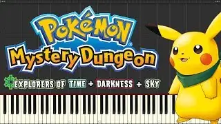 Pokemon Mystery Dungeon: Explorers of Time/Darkness/Sky Main Menu - Piano Tutorial