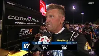 CLINT BOWYER INTERVIEW BEFORE FEATURE RACE - 2023 CAMPING WORLD SRX SERIES AT STAFFORD