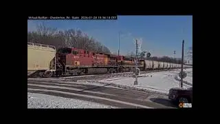 Ns loco races csx sand train 