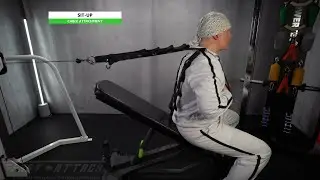 Cable | Sit-Up | 30* Incline Bench | IPR Strap Handles | Fast-Attach All In 1 Fitness Strap
