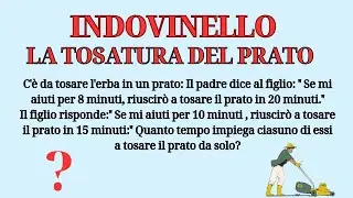 SE RIESCI A RISOLVERLO SEI UN GENIO! | Indovinello: La Tosatura Del Prato