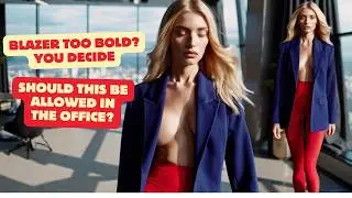 Power Meets Elegance: Corporate Glamour Reimagined on the Runway - Blazer Office Wear #officewear