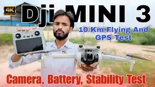 Dji Mini 3 Camera Drone Flying Test & 4k Camera Test & GPS tracker Test | Review 😱