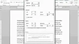 Microsoft Word Formatting Paragraphs