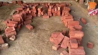 Simple brick floor in the house