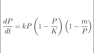 Modified Logistic Model ODE (WeBWorK Example)