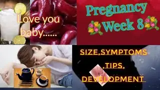💝PREGNANCY WEEK 8💐all about fetal growth,Changes happens in a pregnant women,( Size,Symptoms),TIPS