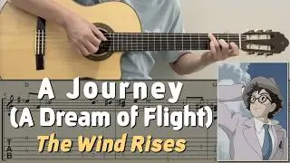 A Journey (A Dream of Flight) / The Wind Rises (Guitar) [Notation + TAB]