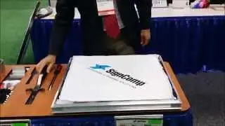 Tension frame tradeshow demonstration