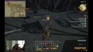 Final Fantasy XIV, A Realm Reborn level 30 quest + comabt gameplay with Dragoon / Lancer job class.