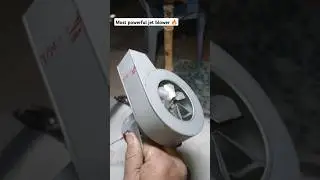 Most powerful turbo jet blower rpm 50000 #subscribe #experiment #12voltfan #diy #gadgets