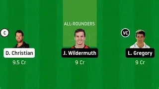 Sydney Sixers vs Brisbane Heat dream 11 team/SYS vs BRH dream 11/#SYSVSBRH/#MYDreamteam/#team11