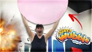 EXPLODING SUPER WUBBLE BUBBLE WITH FLIPS!! (IMPOSSIBLE)