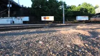 Trio of Union Pacific Diesels haul  TOFC train @ CP 0 