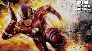 GTA 5 - The Flash Ultra Slow Motion Running At Light Speed