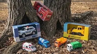 Forest Playground Vehicle Hunt! 🌳🚗 Find Fire Truck, Police Car & More | Car and Truck Songs