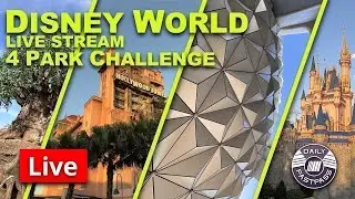 🔴 Live: Disney World 4 Park Hop Challenge! 4 Parks in 1 Day | Disney World Live Stream 2.24.2026