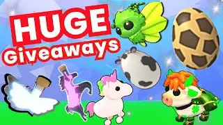 GIVEAWAYS For my Fans - Fly/Ride Potion, Robux Pet, House, Aussie/Safari/Desert Egg & More! Adopt Me