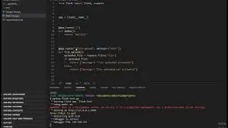 How to built a simple file upload api in flask? #software #python